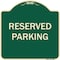 Signmission Designer Series Sign-Reserved Parking, Green Heavy-Gauge Aluminum, 18" x 18", G-1818-9900 A-DES-G-1818-9900 - alternate 1